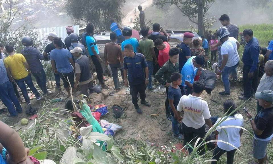 Accident bus Dhading